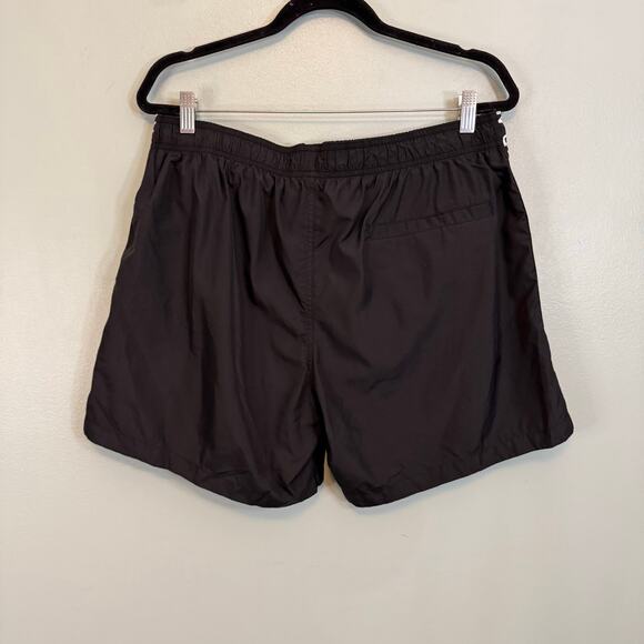 H&M Swimming Shorts Mens XL Black NVRMND Side Print Casual Drawstring Beach Surf - Picture 2 of 8